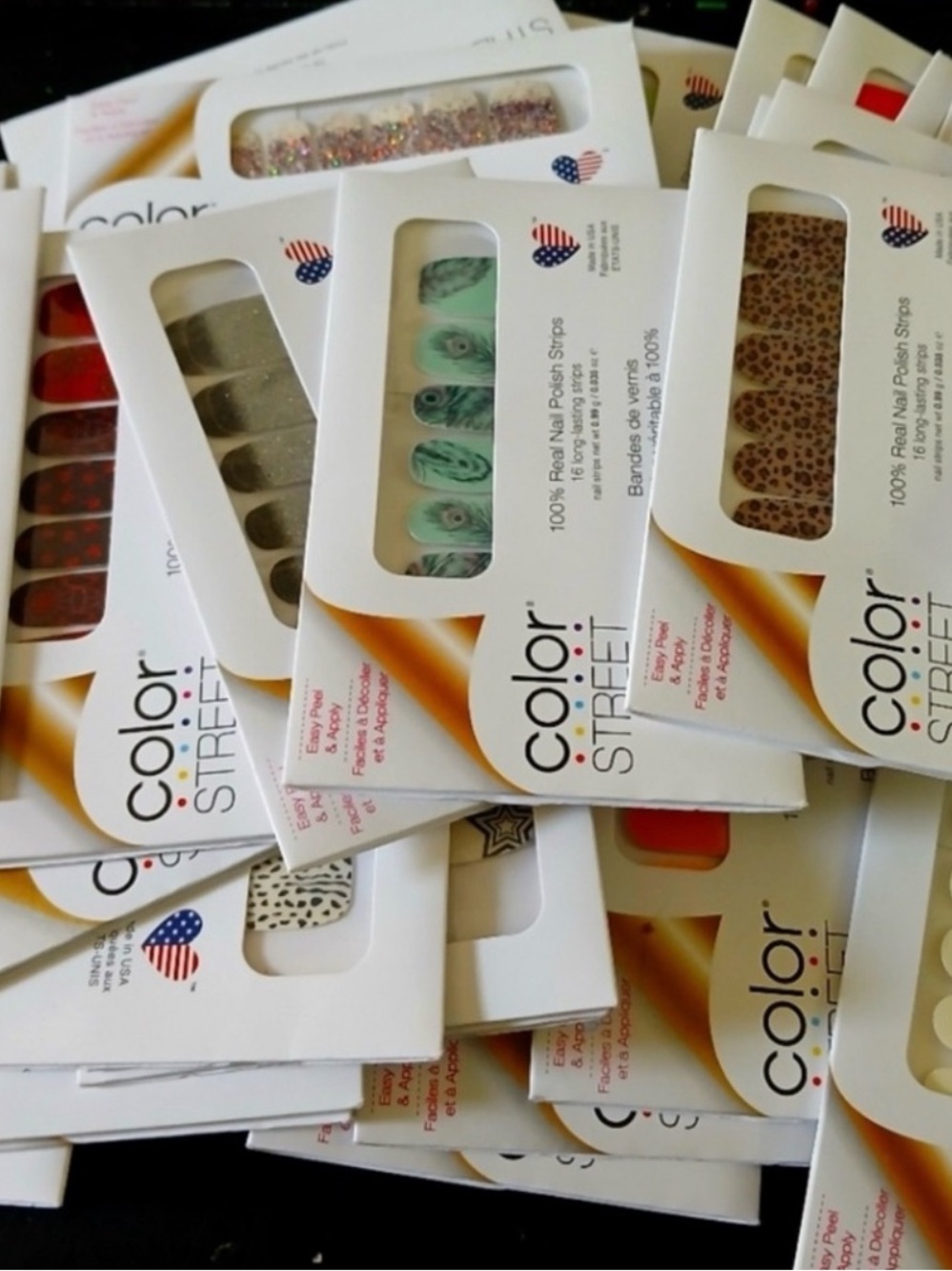 FINAL BUNDLE Color Street Nail Strips Mystery Bundle — Mixed Colors and tote
